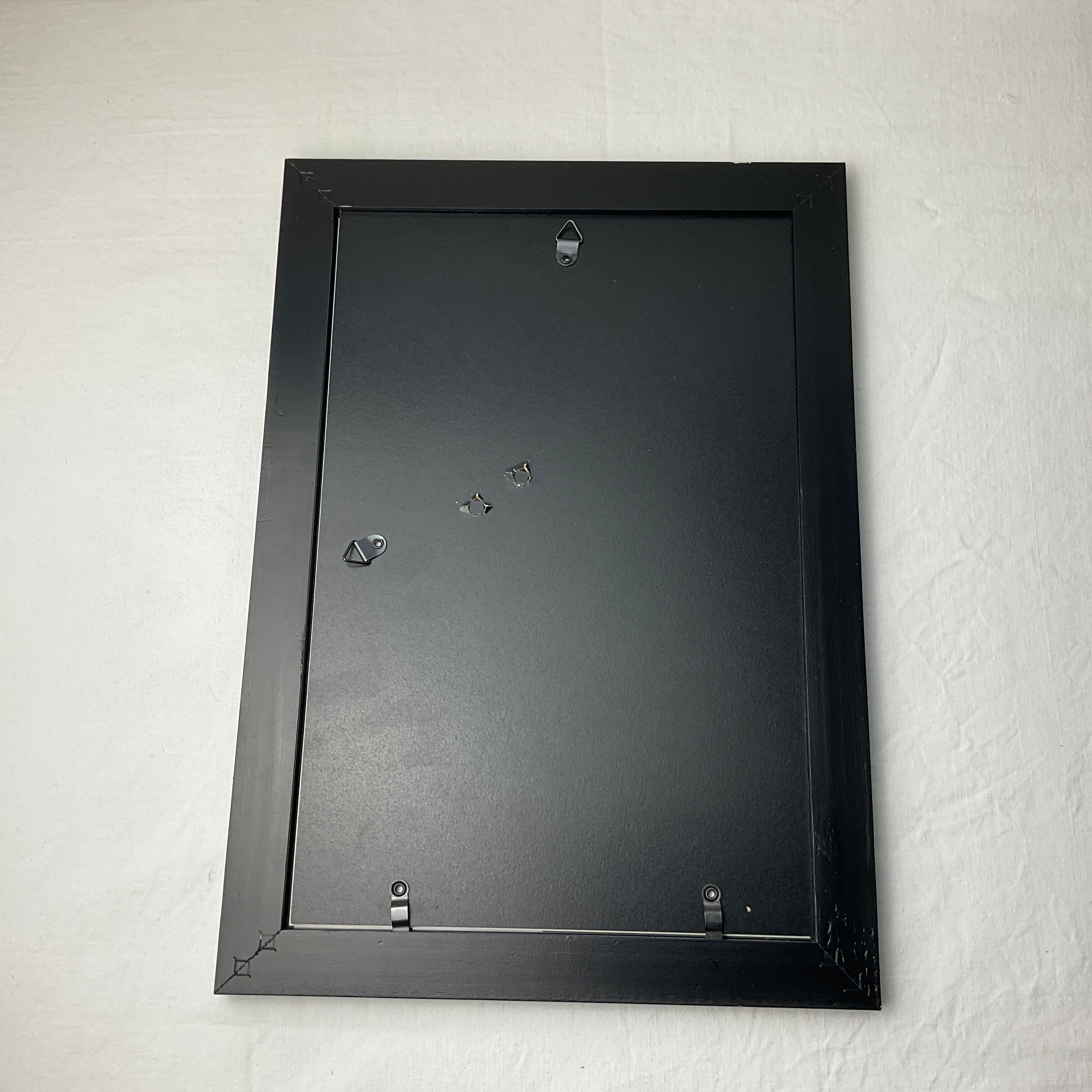 Black wooden frame foto welt