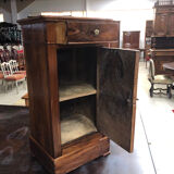 Louis Philippe bedside table in walnut