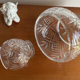 Set of 2 thick crystal candy cups