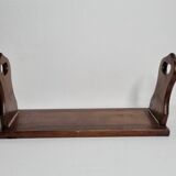 Solid wood bookends with zipper, folding, 1900