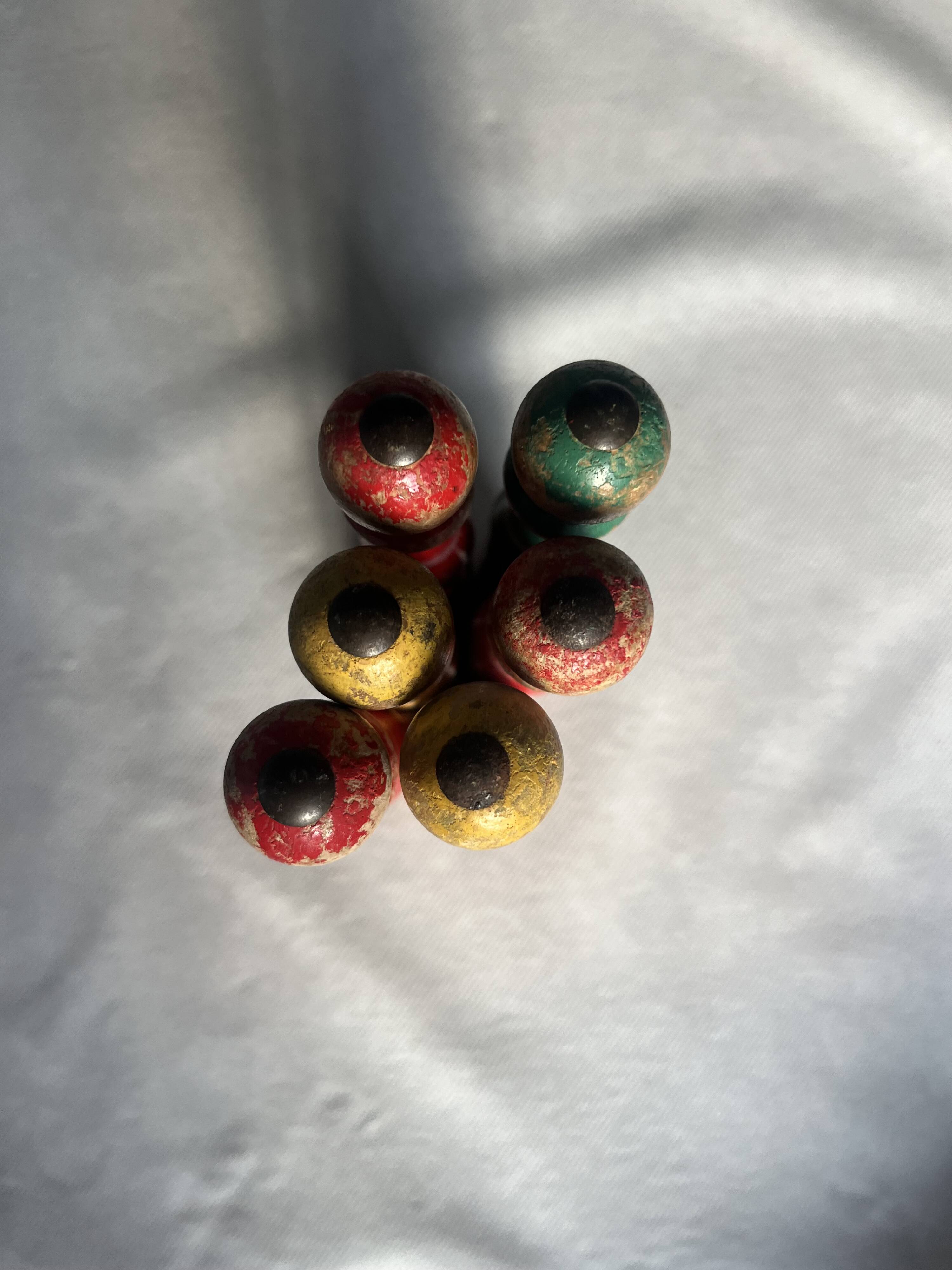 Wooden bowling game
