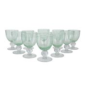 Set of bubble champagne glasses, Italian design, 1970s, production: Italy