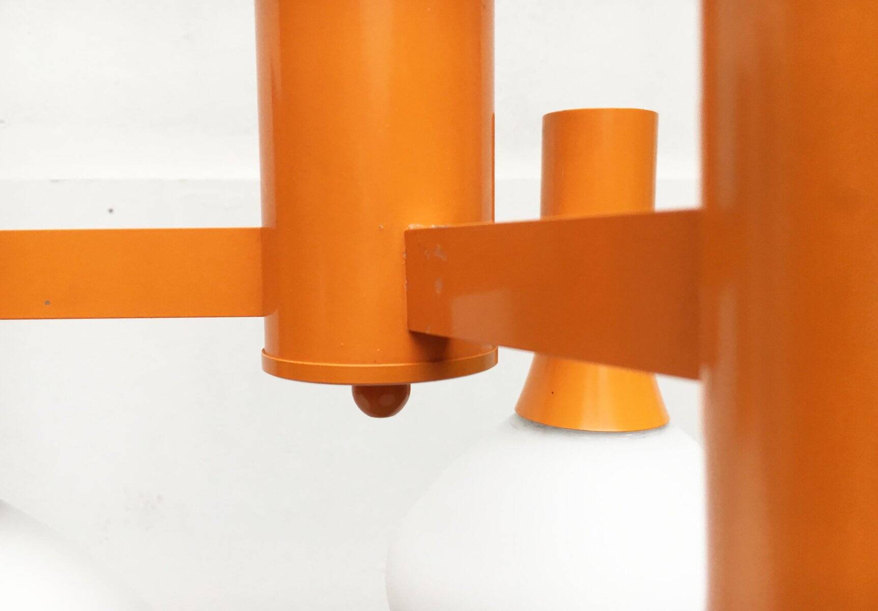 Orange Vintage Space Age Pendant Lamp