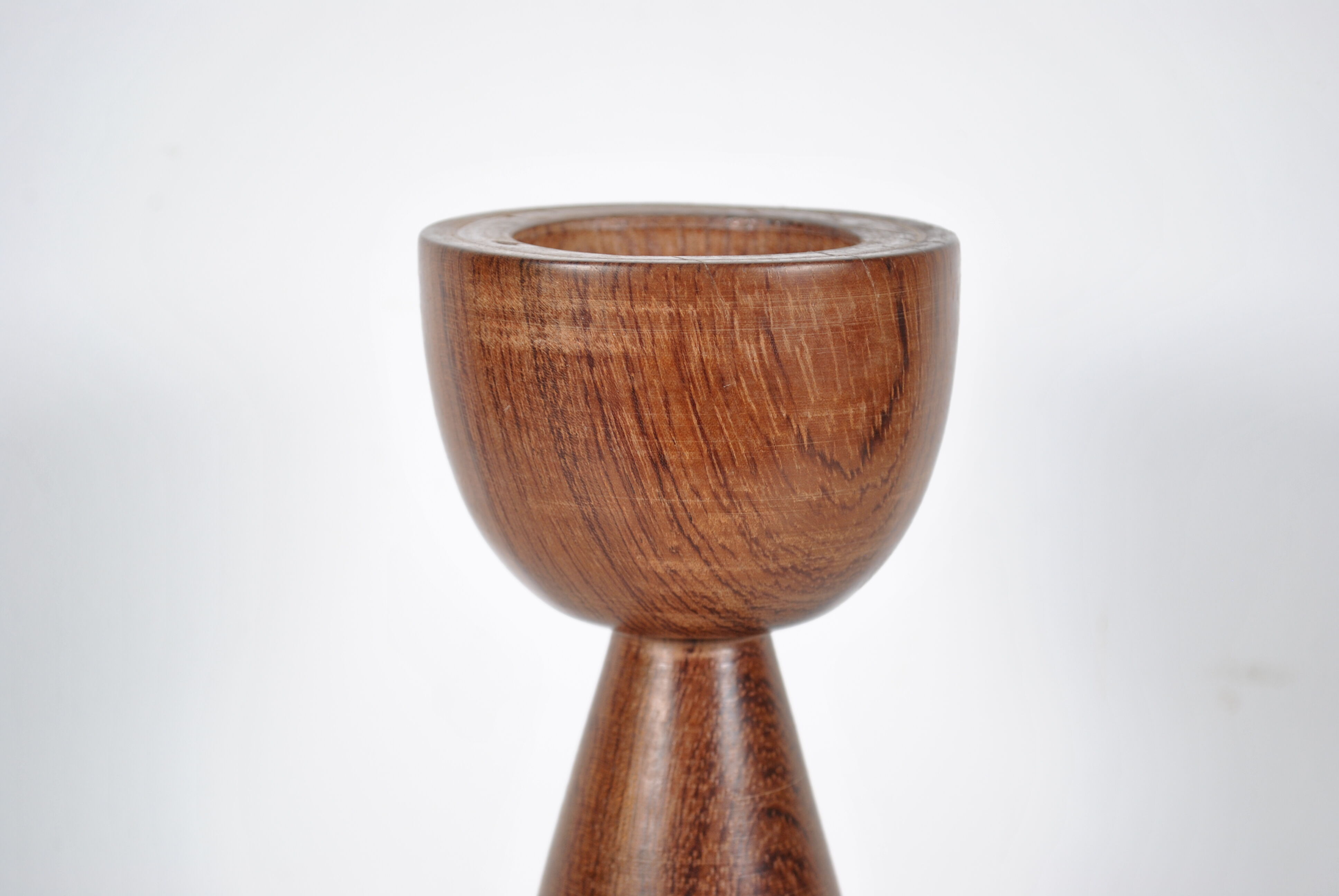 Teak candle holder 1970