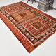 Primitive turkish kilim rug 311x187cm
