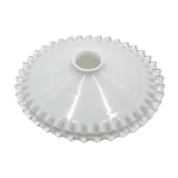 Galette en verre ondulée
