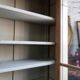 Magnificent pair of green painted fir bookcase display cabinet early 20th century