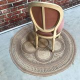 Pink medallion armchair