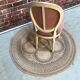 Pink medallion armchair