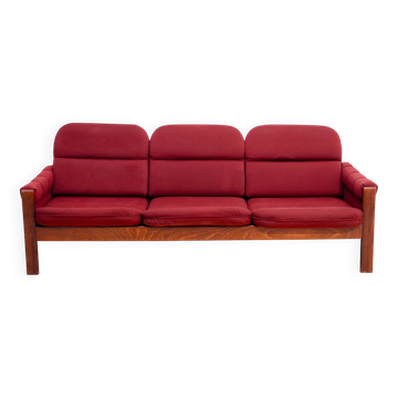 Vintage three-seater lounge sofa in Scandinavian style, 1970s.
