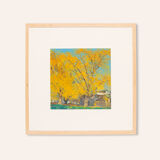 Japanese Autumn, Gouache on Paper, 63 x 63 cm
