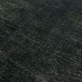 Hand-knotted persian antique 1970s 276 cm x 369 cm black wool carpet