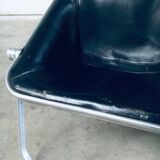 Plona Leather Side Chair by Giancarlo Piretti for Castelli, 1970s