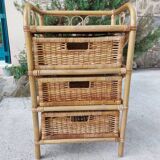 Wicker chest of drawers