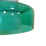 Opaline and glass chandelier