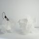 Labyrinth, Hazy, Artisan Light Sculpture with Protruding Fixture, By Republiken