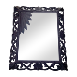 Open carved wooden mirror 90x114cm