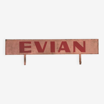 Rare enseigne publicitaire Evian