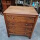 Commode vintage quatre tiroirs chêne