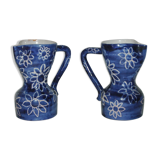 Pair of broc vases signed Allix Michel Alexandrov Vallauris