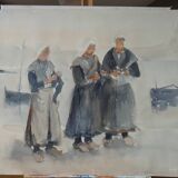 Watercolor "The Breton Women"