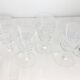 Five faceted glasses, caton collection, Saint-Louis crystal factory