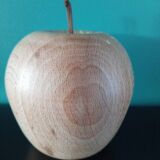 Turned wooden apple