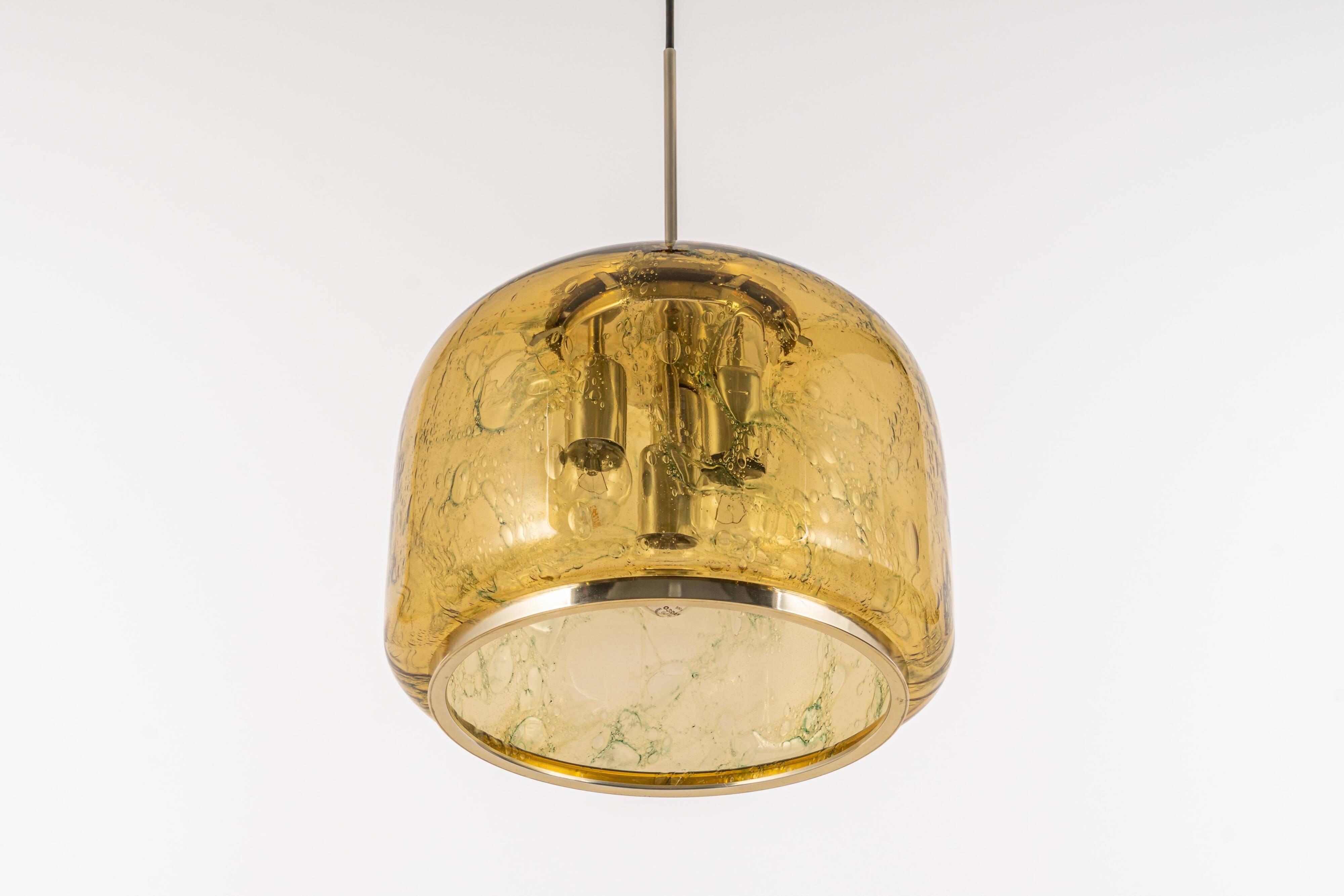 Large Murano pendant lamp by Doria, Germany, 1970s.