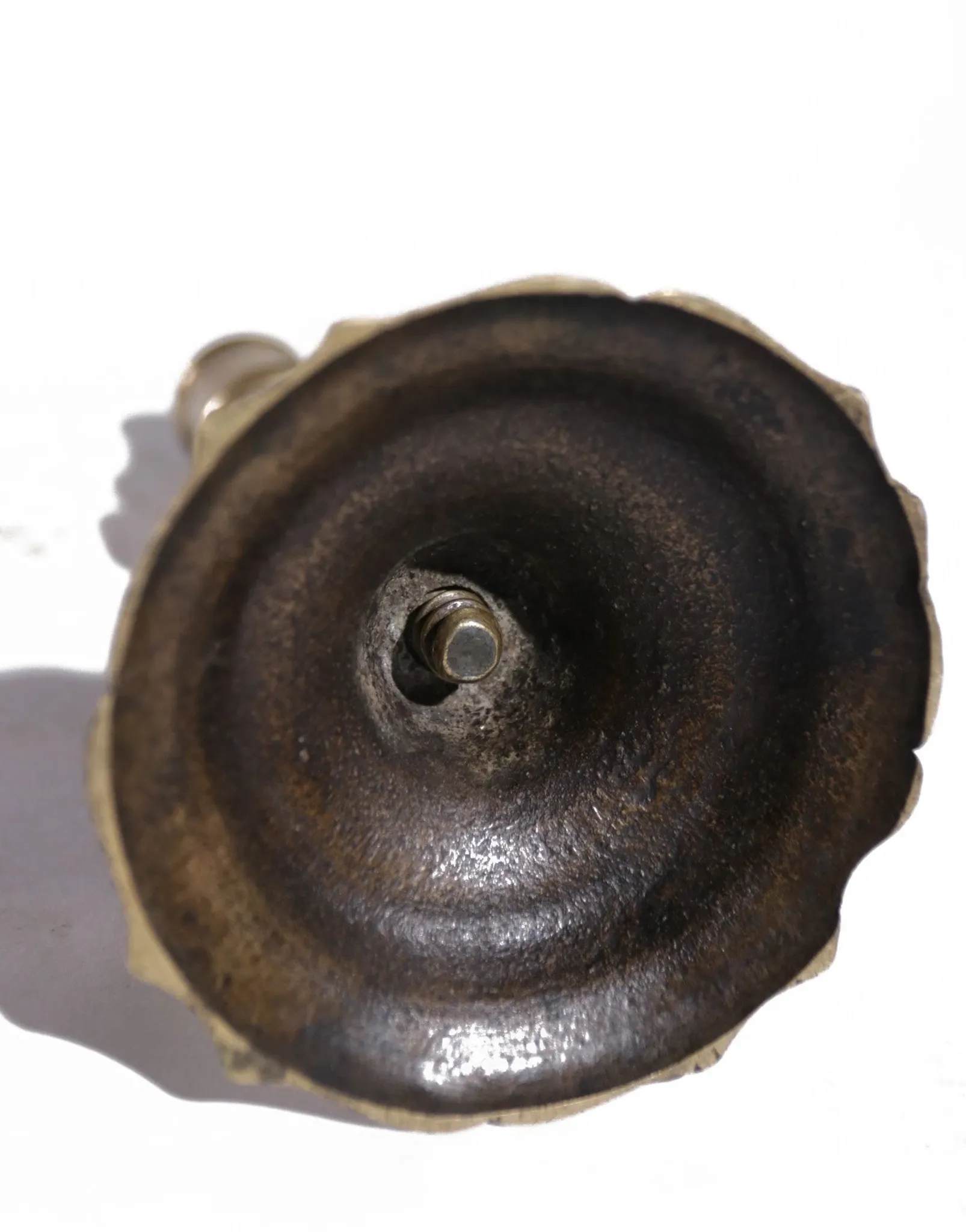 French 18th-century brass candlestick – Louis XV