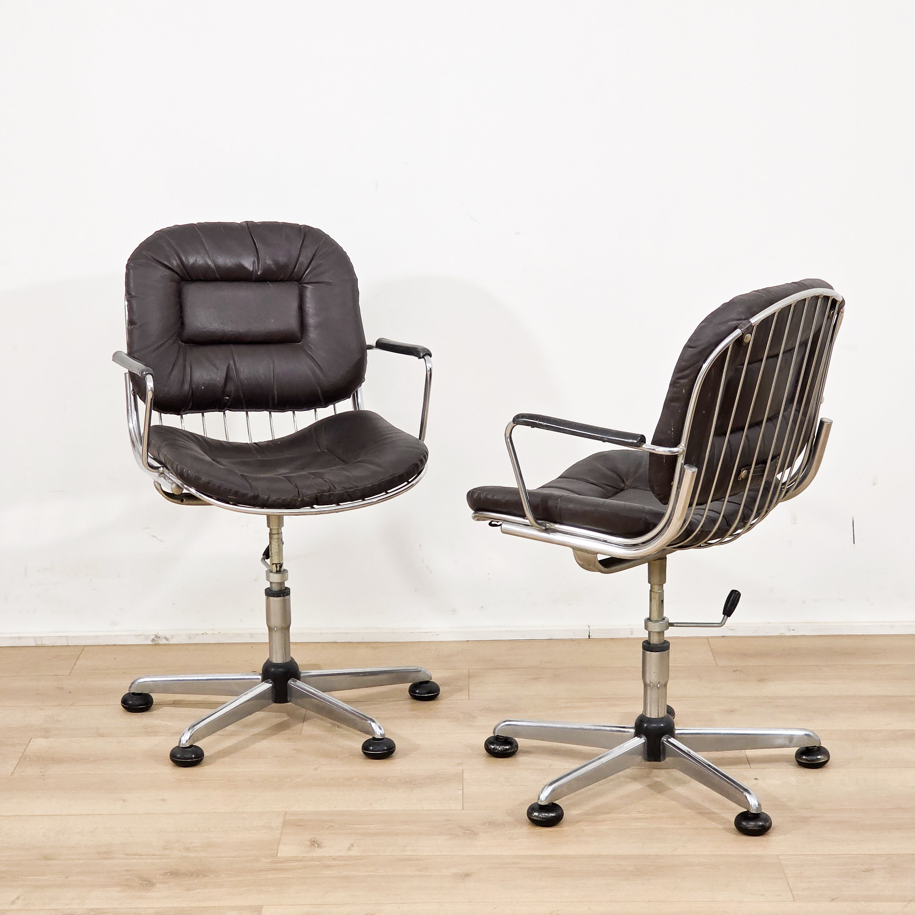 Paire de fauteuils design - Gastone Rinaldi des années 1970