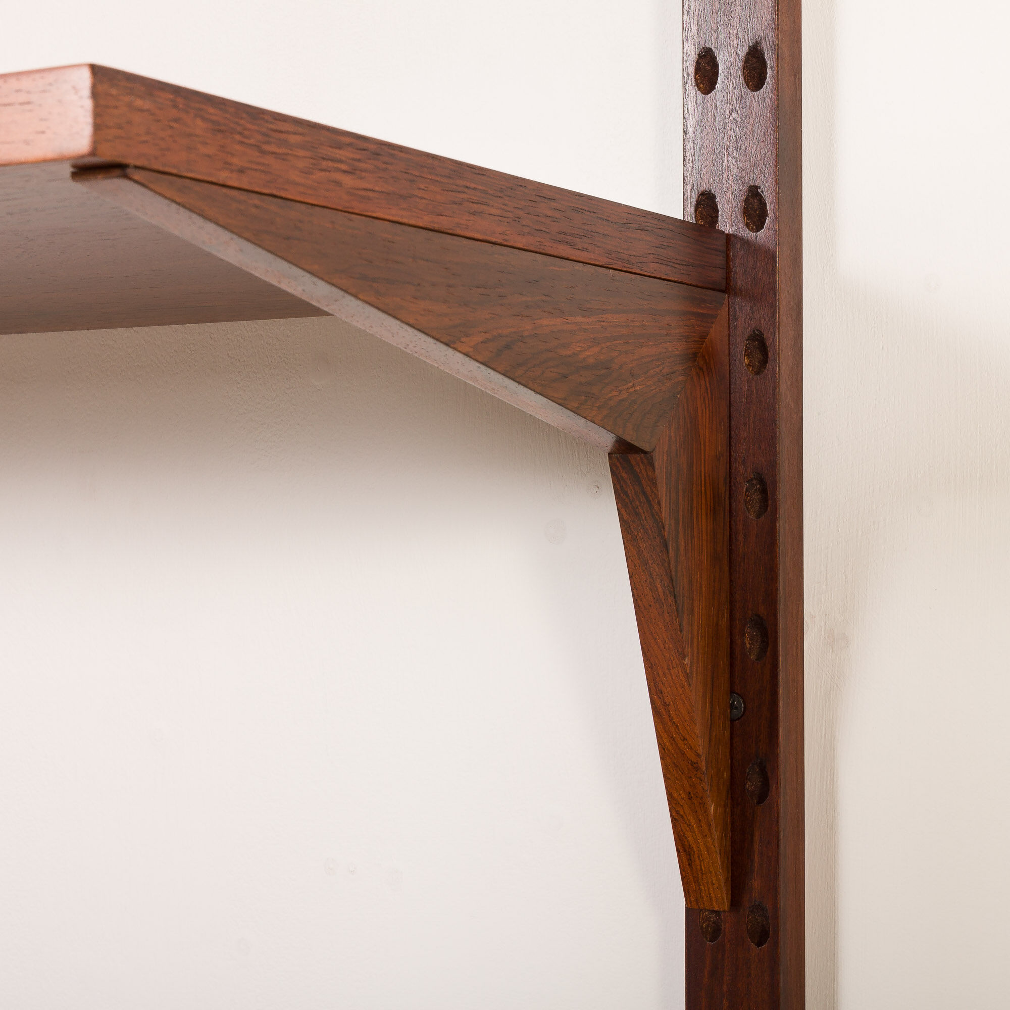 Poul Cadovius 3 bay rosewood wall unit for Cado, 1960s