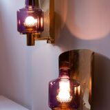 Pair of sconces wall lamp by Hans-Agne Jakobsson model V-222, Sweden