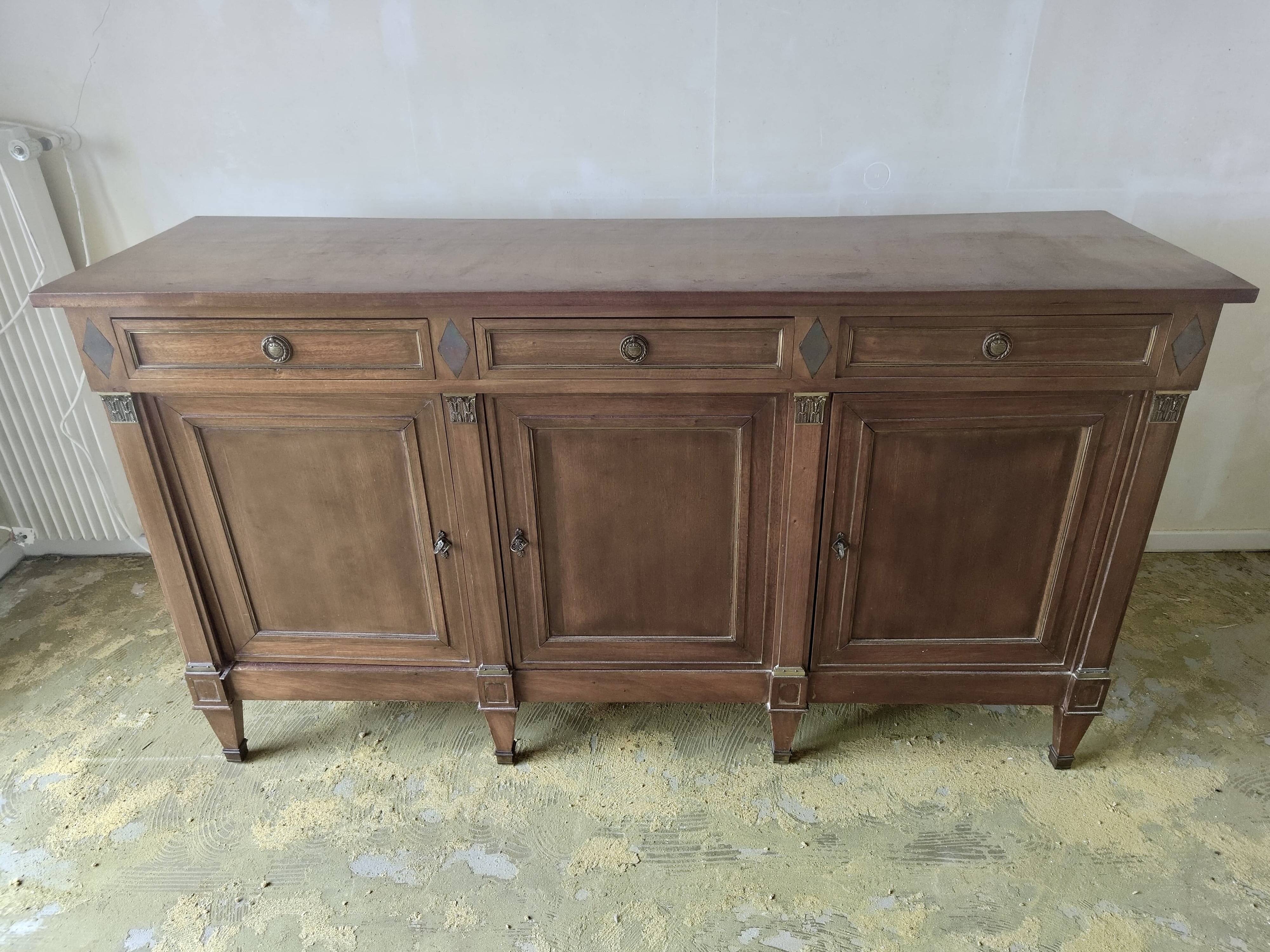 Antique buffet in cherry wood - Directoire style - late 19th to early 20th century