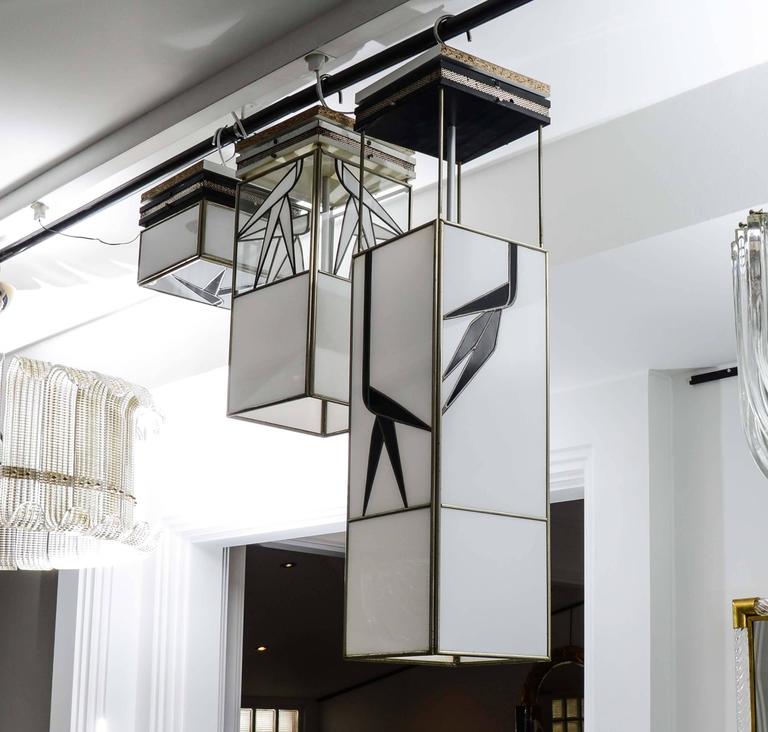 All three suspensions of American glass, 1940