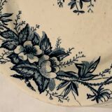 12 old blue dessert plates Eglantines Iron Land HB and Co.