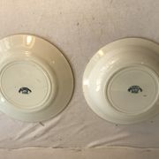 Pair ancient dishes Terre de fer