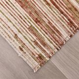 Terracota wool kilim rug 68x181 cm Turkish wool kilims.