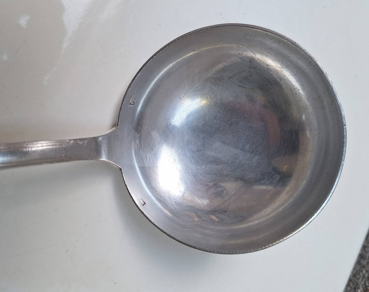 Apollo silver-plated metal ladle