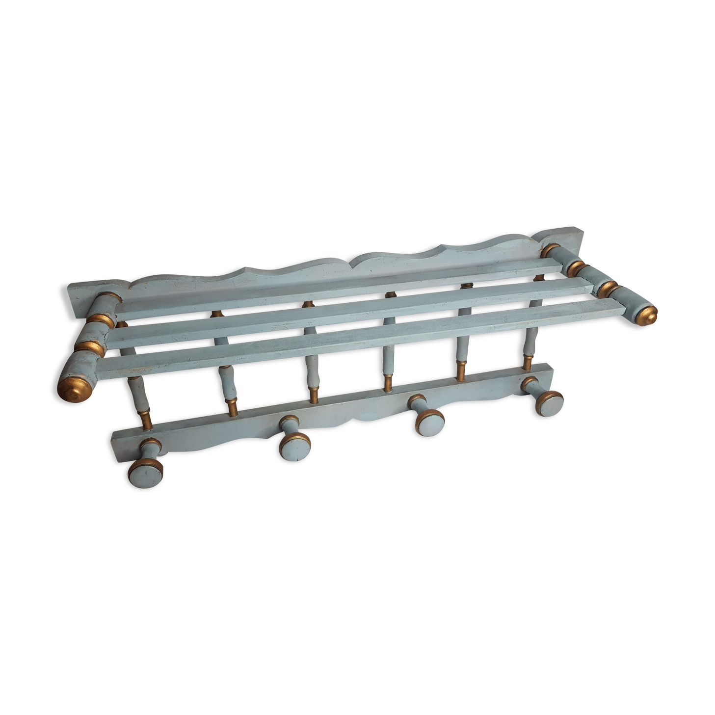 Coat holder, empire-style wall hat holder, 4 patères