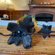 Pair of lamps cherubs bronze vintage glass paste