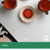 Breakfast service Bruno Dose + egg cup – Poterie du Breuil, Sar