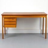 Teak Desk with movable table top by Løvig, 1960s
