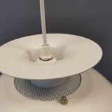 Small Danish hanging lamp in white colour
