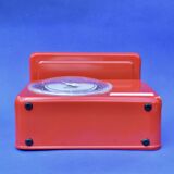 STUBE - Vintage red enameled metal kitchen scale in its original box - Force 10