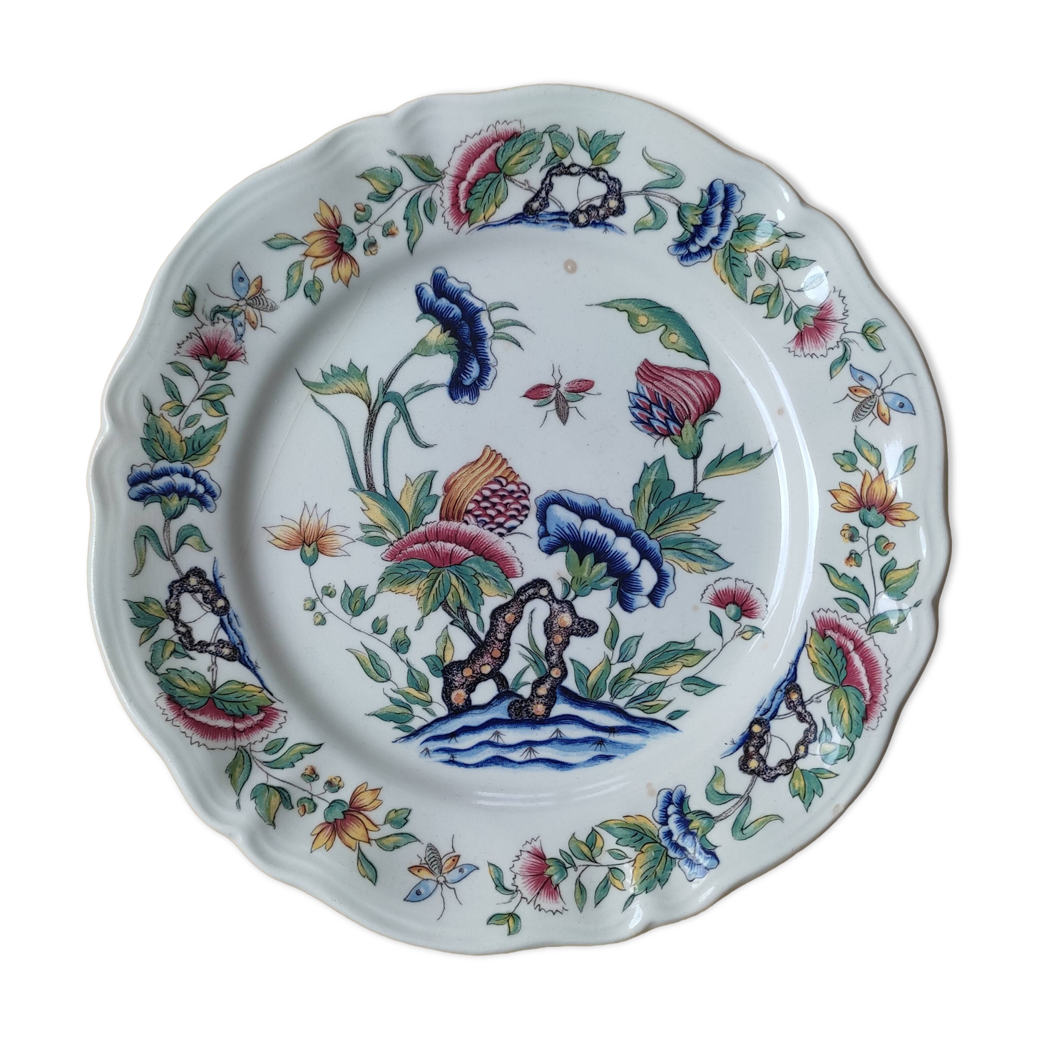 Assiette à dessert modèle Rouen. Sarreguemines