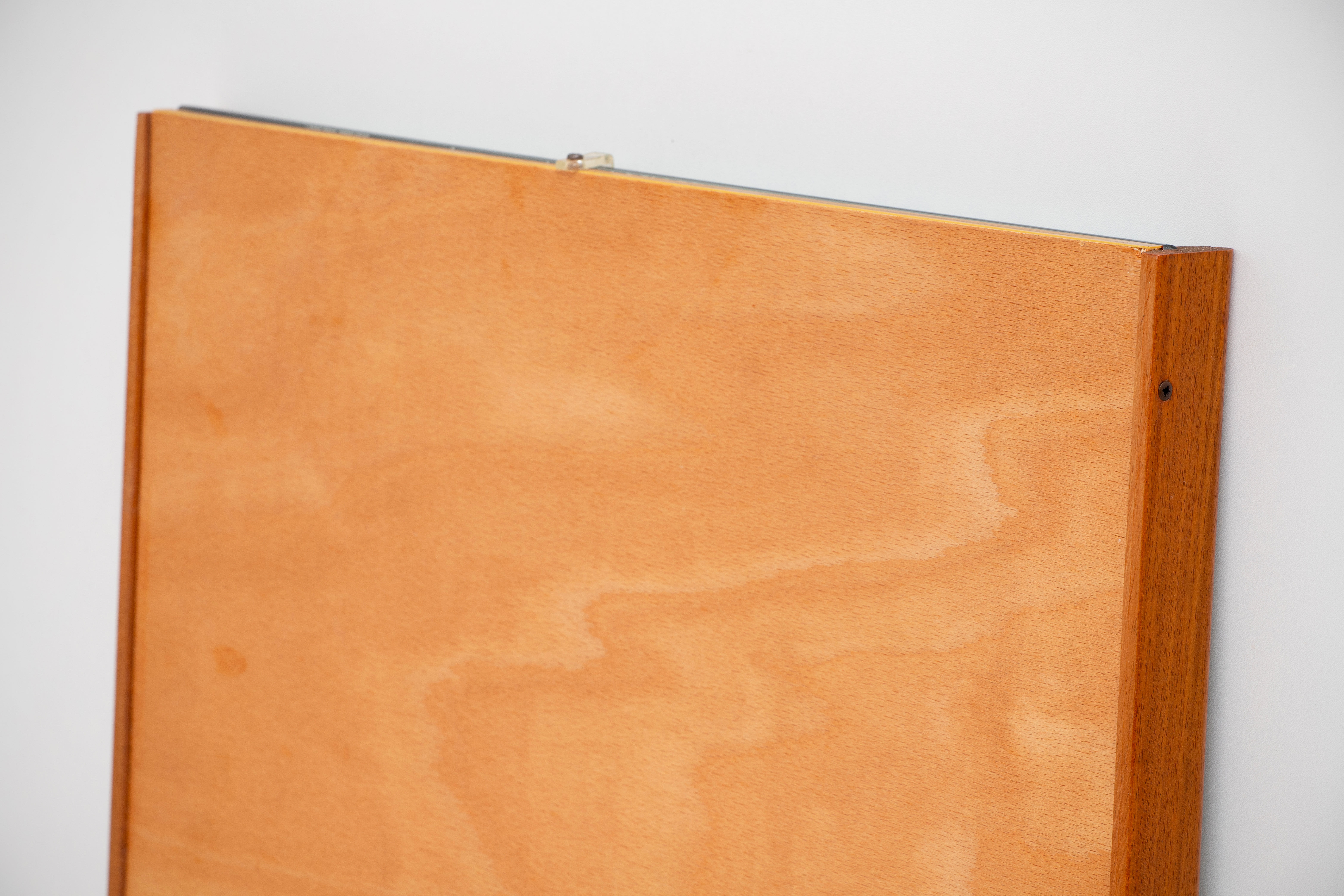 Scandinavian vintage rectangular teak mirror, 1960.