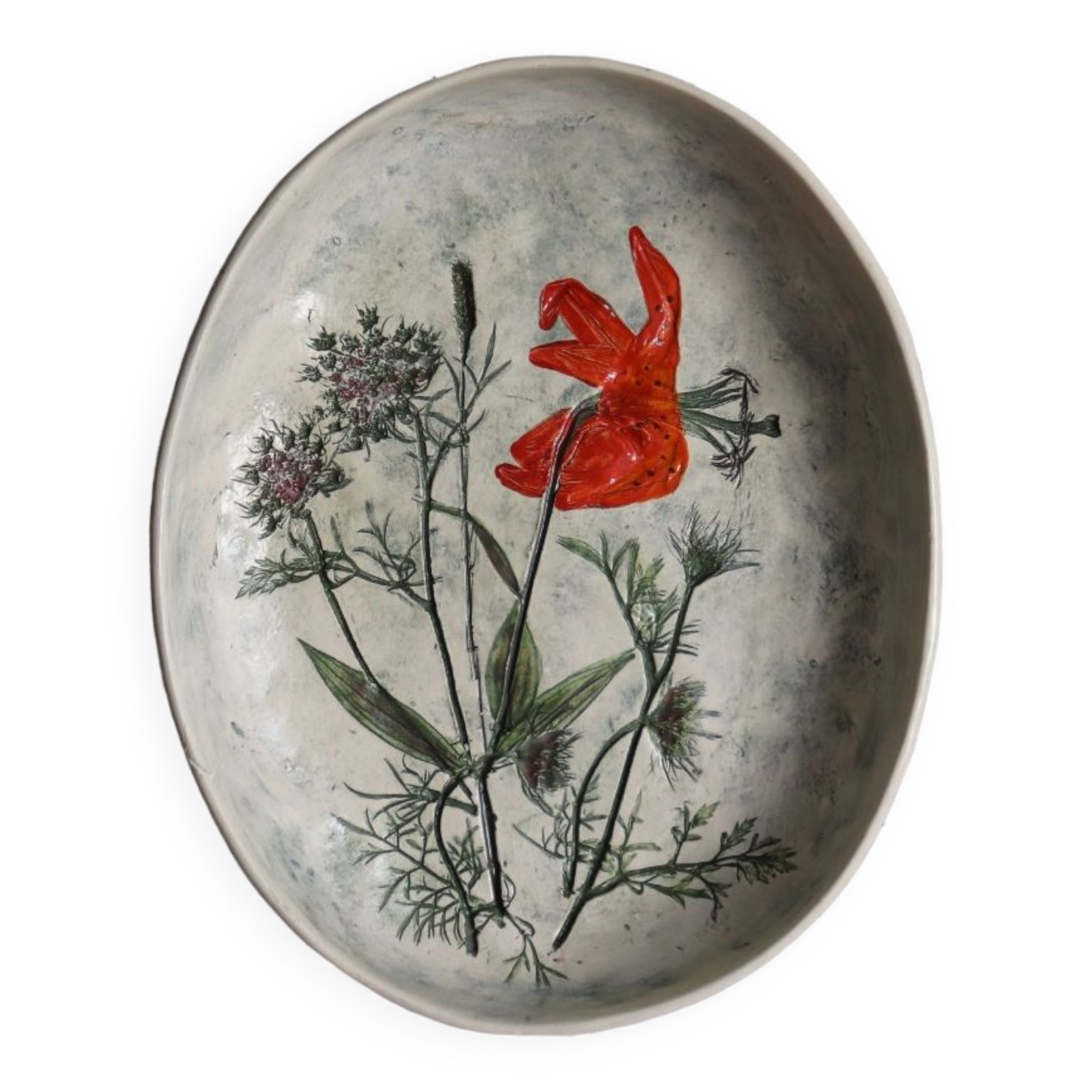 Dartmouth flower ceramic dish