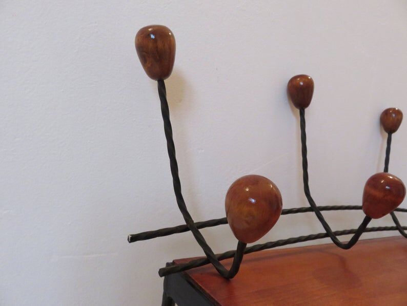 60s metal and wood mantle door