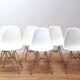 Lot de chaises DSR par Charles & Ray Eames pour Vitra