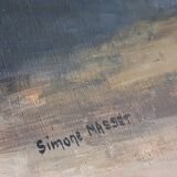 Tableau ancien signé Simone Masset